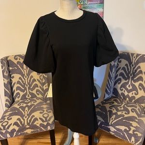 Black Zara Puff Sleeve Dress